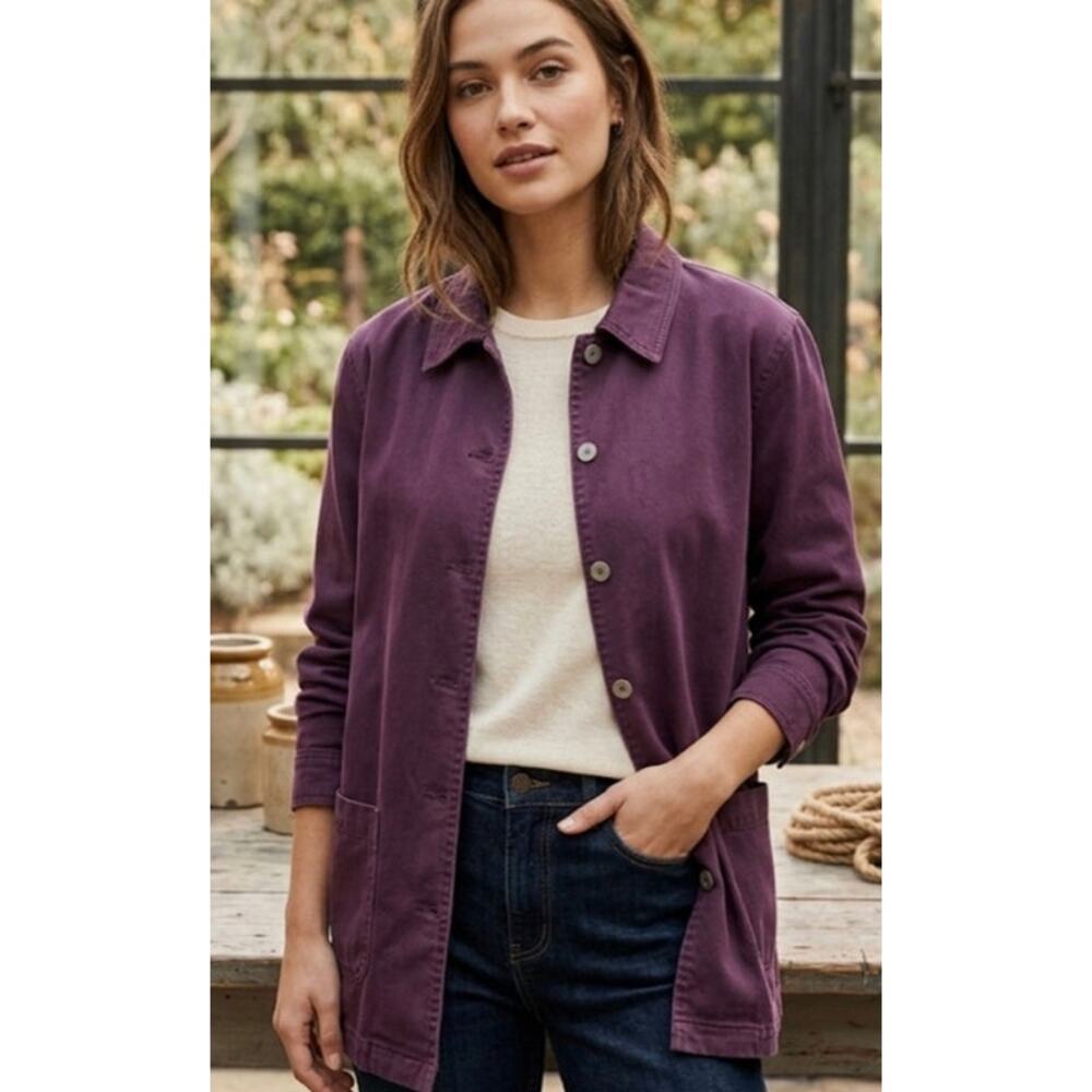 Vintage 90's Cherokee Utility Shacket in Gorgeous Purple